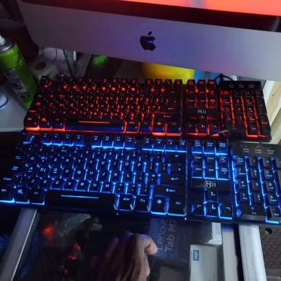 RII RK100+ Backlit Gaming Keyboard,Rainbow LED Mechanical image 6