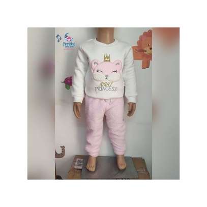 2PCS WARM INFANT BABY GIRL  CLOTHING SET SWEATER+TROUSER image 2