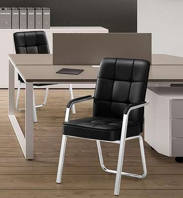 Office Chair : Executive Black Guest Office Chair image 11