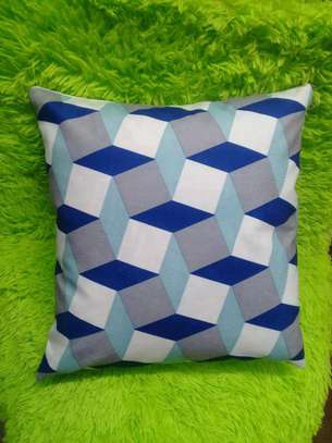 Matching blue pillow cases image 1