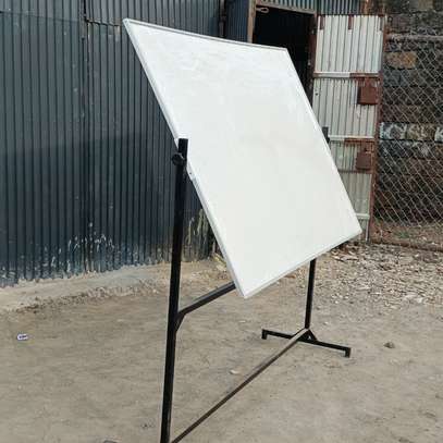 Rotational Dry erase whiteboards with a stand image 1