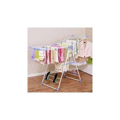 Foldable/Portable Clothes Drying And Hanging Rack image 2