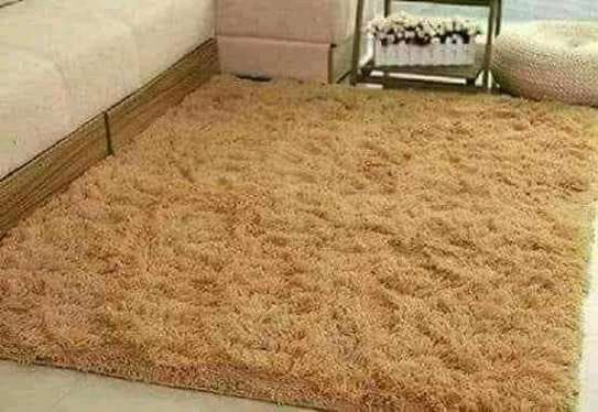 Goldish Fluffy carpet image 1