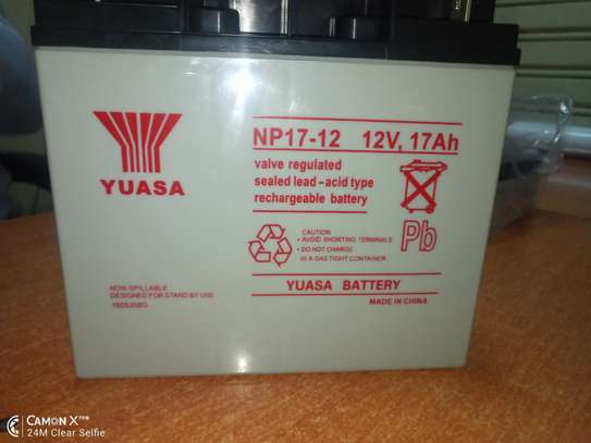 Yuasa NP17-12 12V 17Ah Rechargeable Sealed Battery image 3