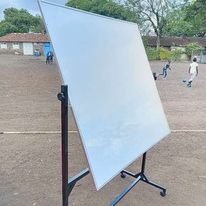 Rotational Dry erase whiteboards with a stand image 2