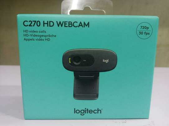 Logitech C270 HD Webcam, Light Correction, 720p/30fps image 1