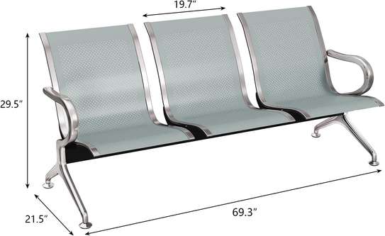 Three Seater Office Reception Bench image 4