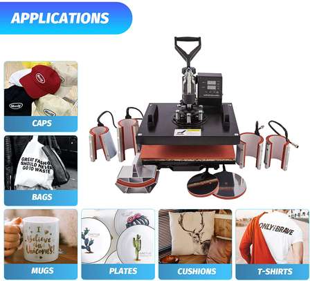 Thermal Transfer Combo 8 In 1 Heat Press Sublimation image 1