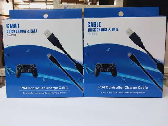 Micro USB to USB Charging Cable for PS4 DUALSHOCK Controller image 1
