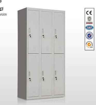6 Locker Steel Storage Cabinet image 5