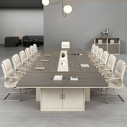Office Tables: 14 Seater Modular Conference Boardroom Table image 1