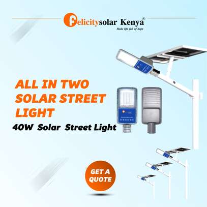All in Two 40W Solar Street Light image 1