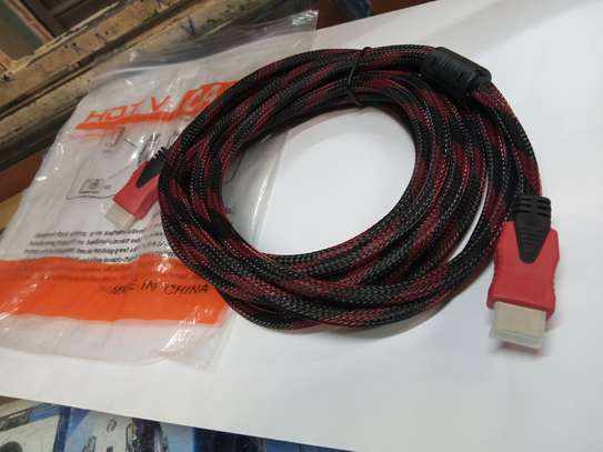 HDMI Cable 5 Meters - Black & Red image 1