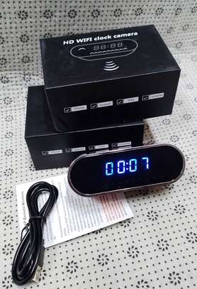 1080P Resolution Table Clock Indoor Home Security Camera image 2