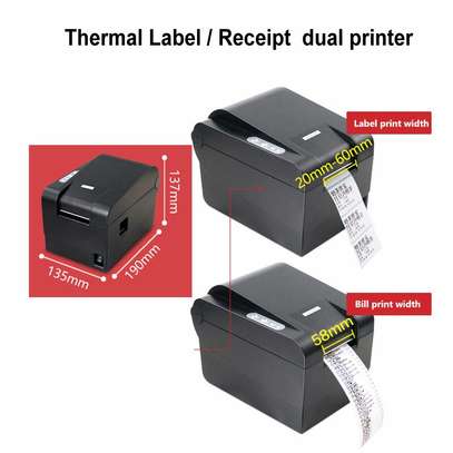 X Printer Barcode QR sticker Label Printer image 3