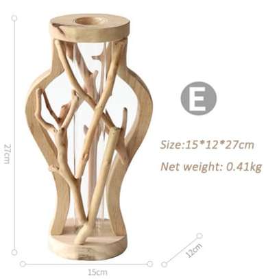 Wooden flower vases image 8