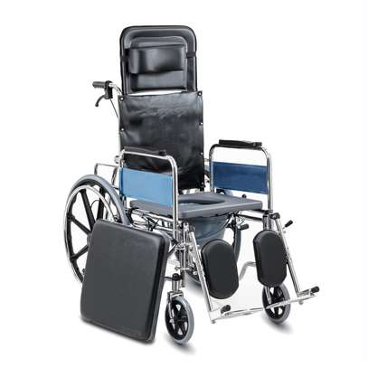 RECLINER WHEELCHAIR WITH REMOVABLE ADULT POTTY TOILET KENYA image 3