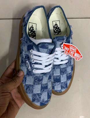 Checked Customised Double sole Vans available size 38-43 image 4