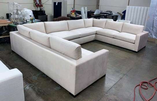 U-shaped sofa image 1