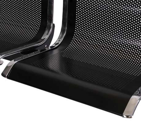 Office Bench : 3 - Seater Black Reception Bench image 5