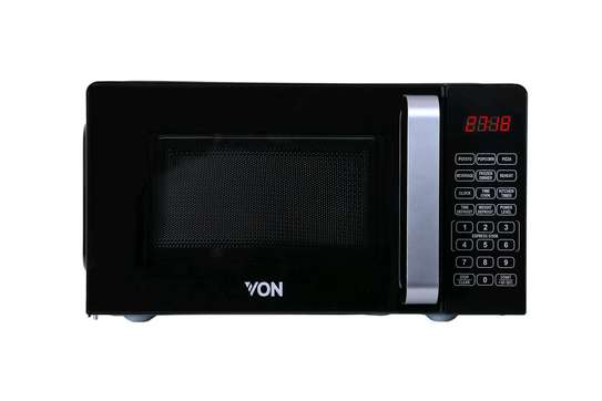 Black von microwave with grill image 3