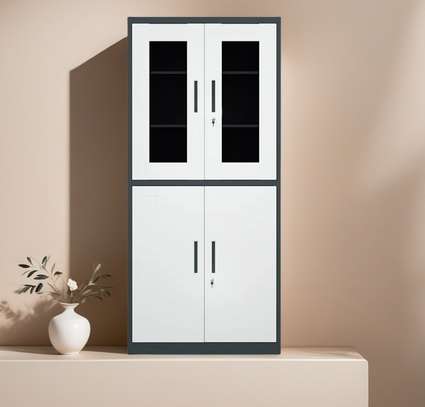 Office Cabinet: Transparent Glass Doors Office Cabinet image 3