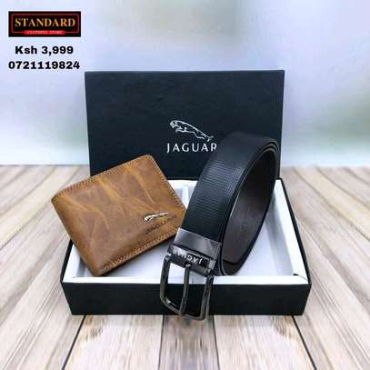 Leather Belts and Wallet image 1