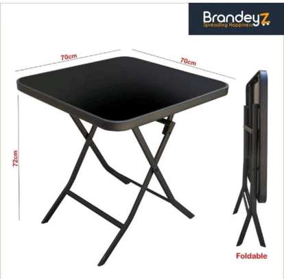 glass Foldable multiple purposes table image 3
