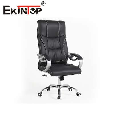 Boss executive leather office chair adjustable in height image 1