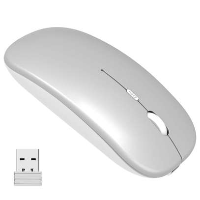 Wireless Mouse, Slim Silent Click Rechargeable 2.4G image 1