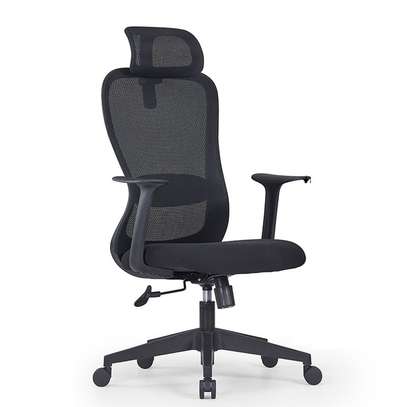 Lumbar-Supported Study Chair with Headrest image 6