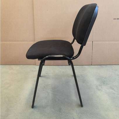 Stackable Black Conference Chair –Heavy-Duty Metal Frame image 5