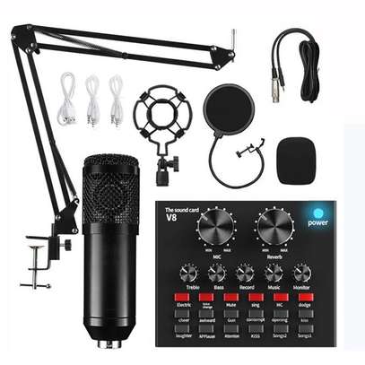 Condenser Microphone Mic Professional Live Broadcast image 1