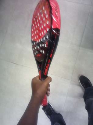 Adult Padel Racket red black 360 grams image 3