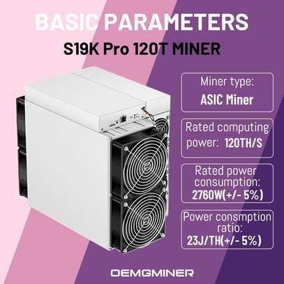 Antminer S19k pro 120T Asic Miner 2760W Crypto Bitcoin Miner image 2