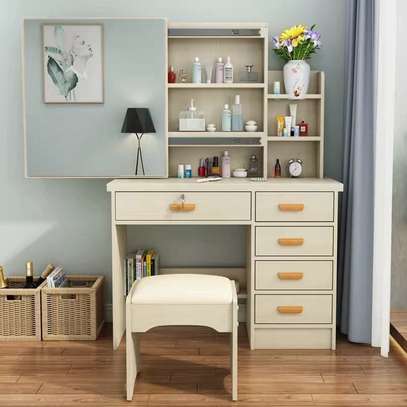 Dressing Table with Lighted Mirror and Drawer image 2