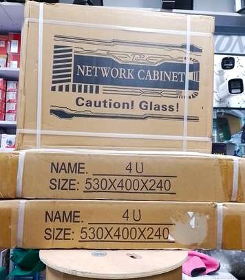 4u Cabinet Brand New Black Metallic Lockable 4u Cabinet image 1