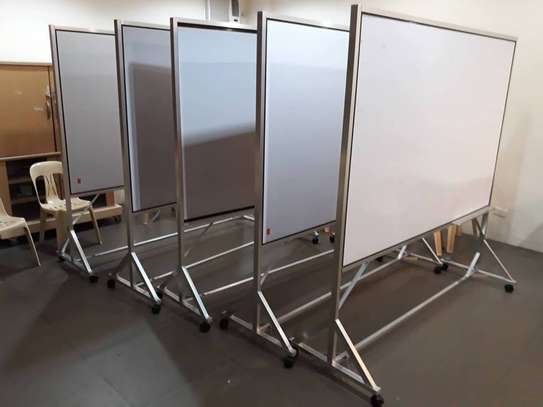 portable one sided whiteboard 4x4fts for sale image 1