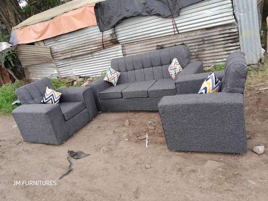 Grey five seater sofa set on sell image 3