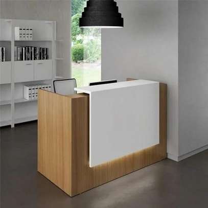 Reception Desk: 1.6m Wide Desk, Sleek Professional Look image 8