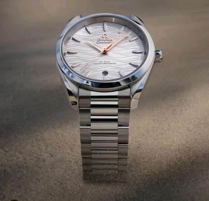 Quality Metallic Stainless Steel Omega Watches image 5