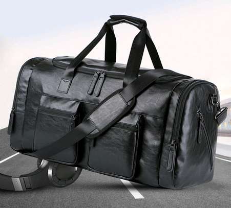 Leather  black & coffee brawn official travelling bags image 4