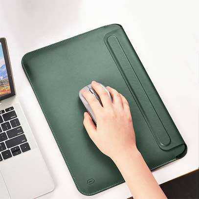 Wiwu Skin Leather Sleeve Midnight Green MacBook 13.3inch image 1