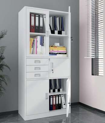 Office Cabinet: Half Glass Doors Safe Cabinet image 6