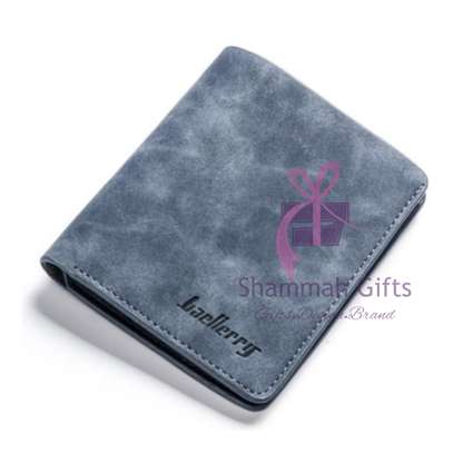 Elegant soft leather wallet. An awesome gift to your hubby, father, son, nephew... with a personalized name engraved on it. image 1