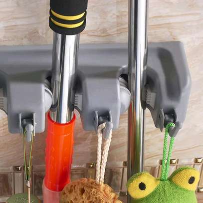 ♦️Heavy mop holder with hooks image 1