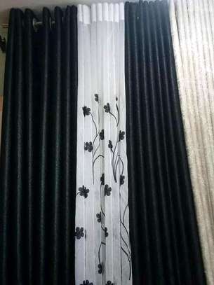 Bright polyester fabric curtains image 2