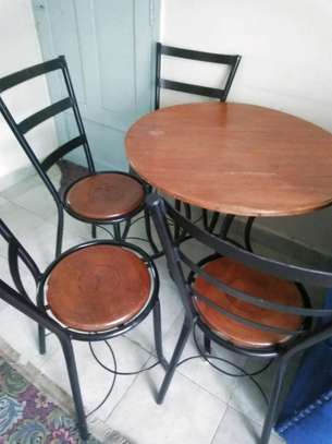 Wooden Heavy Duty Garden Table and 4 chair Set image 2
