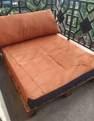 Sectional L Seat Sofa + Balcony Lounge bed image 1