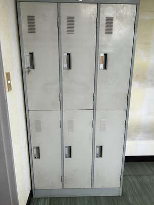 Office Cabinet: 6-Locker Metallic Office Storage Cabinet image 1